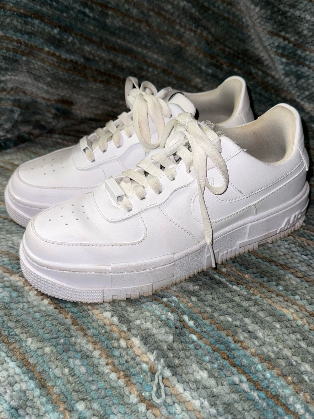 Nike Air Force 1 Pixel sneakers Triple White colorway